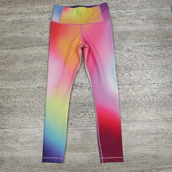 Athleta Rare! Love Proudly 7/8 Tight Rainbow Ombre Gym Run Yoga Size XS - Picture 11 of 11